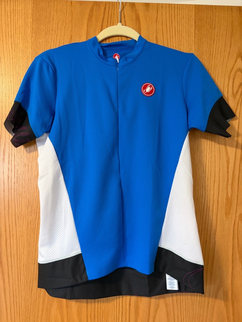 Castelli Women's Blue Short Sleeve Cycling Jersey